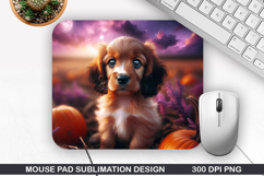 Halloween Dog Mouse Pad Sublimation, Halloween Mouse Pad PNG Product Image 1