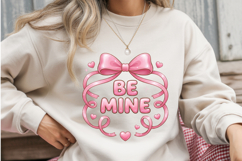 oquette Valentine Sublimation PNG - Be Mine Puffy 3D Text Product Image 3