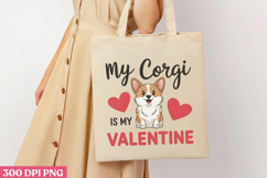 My Corgi Is My Valentine PNG, Valentine Dog Sublimation PNG Product Image 3
