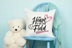 My heart is on that field svg, Baseball shirt svg, Baseball Product Image 2