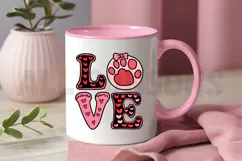 Valentine Love Sublimation PNG, Dog Lover Gift PNG Product Image 3