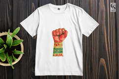 African Tribal Raised Fist Illustration Clipart PNG Product Image 2