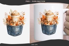 Autumn denim pocket png design for T-shirts Product Image 3