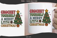 Christmas crochet png design for T-shirts Product Image 3