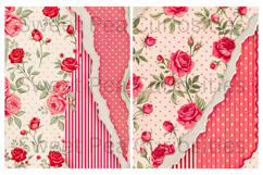 Valentines, Shabby Chic, Papers, Junk Journal Product Image 3