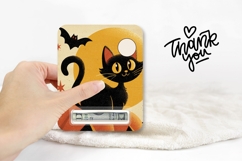 Vintage Halloween Cat Money Card, Printable Halloween Card Product Image 3