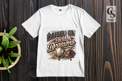 Raised on Dirt and Dreams Baseball Sublimation PNG Product Image 3