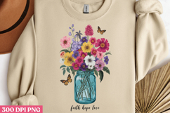 Faith hope love PNG, Motivation Sublimation PNG Product Image 3