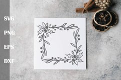 Christmas branch frame SVG Product Image 3