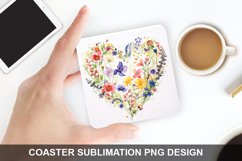 Spring Flower - Coaster Sublimation Design Product Image 1