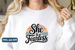 She is fearless PNG Design, Christian png Product Image 3