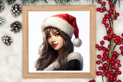 Black Red Christmas Clipart, Black Red Christmas Clip Product Image 3