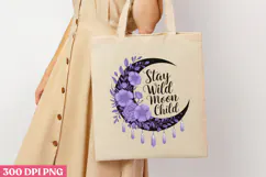 .Stay Wild moon Child PNG, Magical Sublimation PNG Product Image 3