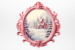 Vintage Pink Christmas Clipart Product Image 3