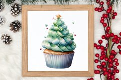 Christmas Cupcake Collection, Christmas Cupcake Clipart Product Image 3