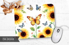 Sunflower Delight Mouse Pad PNG Design Product Image 1