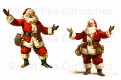 Christmas, Santa, Ephemera, PNG, Junk Journal, clipart Product Image 3