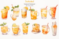 Happy Orange Watercolor 44 Cliparts Collection Product Image 3