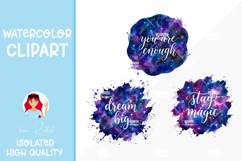 Galaxy Motivational Quotes Clipart Product Image 1