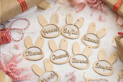 Easter bunny girls name tags digital download laser cut file Product Image 3
