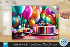 Birthday Cutting Board Sublimation Design Product Image 1
