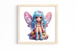 Glitter Mushroom Fairy Sublimation Clipart Product Image 3