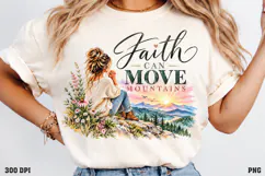 Christian Hope Shirt Design PNG, His Grace Renews My Tomorro Product Image 3