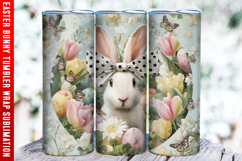 Easter Bunny Tumbler Wrap | 20oz Straight &amp; Tapered Tumbler Product Image 1