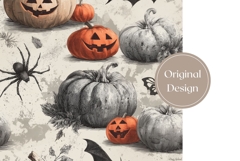 Vintage Halloween Pumpkin Tumbler, Halloween Tumbler Design Product Image 3