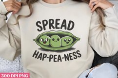 Spread Hap PEA ness PNG, Funny Puns Sublimation PNG Product Image 3
