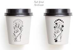 Peace sign SVG, Wildflower svg, Peace and Moon Svg design Product Image 3