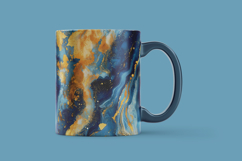 Luxury Blue Gold Marble Digital Paper Product Image 3