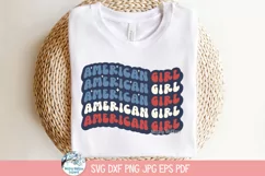 American Girl SVG | 4th of July Celebration Art Product Image 3
