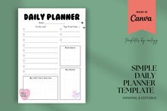 Cute Bubble Font Daily Planner Template PNG - Printable Self Product Image 2