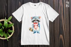 Cute Raccoon Drink Clipart PNG Product Image 3