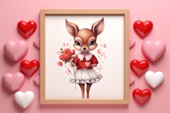 Valentines Day Animals Clipart, Valentines Couple Product Image 3