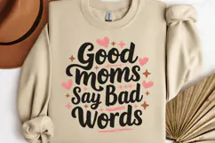 Good moms say bad words PNG, Mothers Day Sublimation PNG Product Image 3