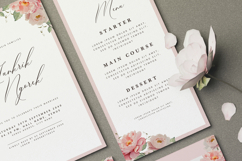 beautiful wedding card invitation set with peonies flower Product Image 3