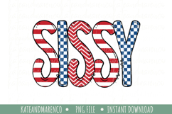 Sissy PNG | Sister Fourth Of July PNG | Sissy Patriotic PNG Product Image 1
