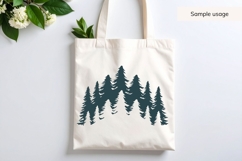 Forest Trees Silhouette SVG Product Image 3