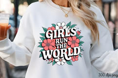 GIRLS RUN THE WORLD PNG, Girl Power sublimation PNG Product Image 3