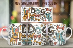 Dog Mum Mug Wrap Dog Lovers Mug Wrap Sublimation Product Image 7