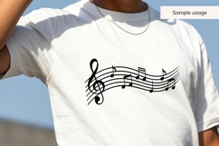 Hand Drawn Music Notes SVG Product Image 3
