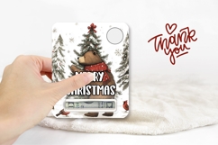 Cartoon Christmas Bear Money Card, Christmas Gift Card Print Product Image 3