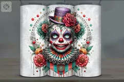 4 Creepy Clown Tumbler Wrap Sublimations, 20 oz Product Image 2