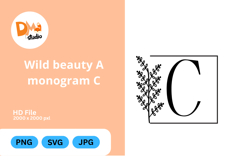 Wild Beauty Monogram Floral Product Image 1