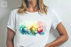 Watercolor Rainbow Christmas cliparts. 4 PNG sublimation Product Image 4
