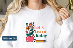 Boho Floral Teacher PNG, Sublimation png Product Image 3