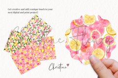 Pink Lemonade Florals Digital Paper Mini Pack Product Image 3