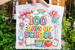 100 Days Of School Back To School PNG Design 100 days PNG Product Image 3